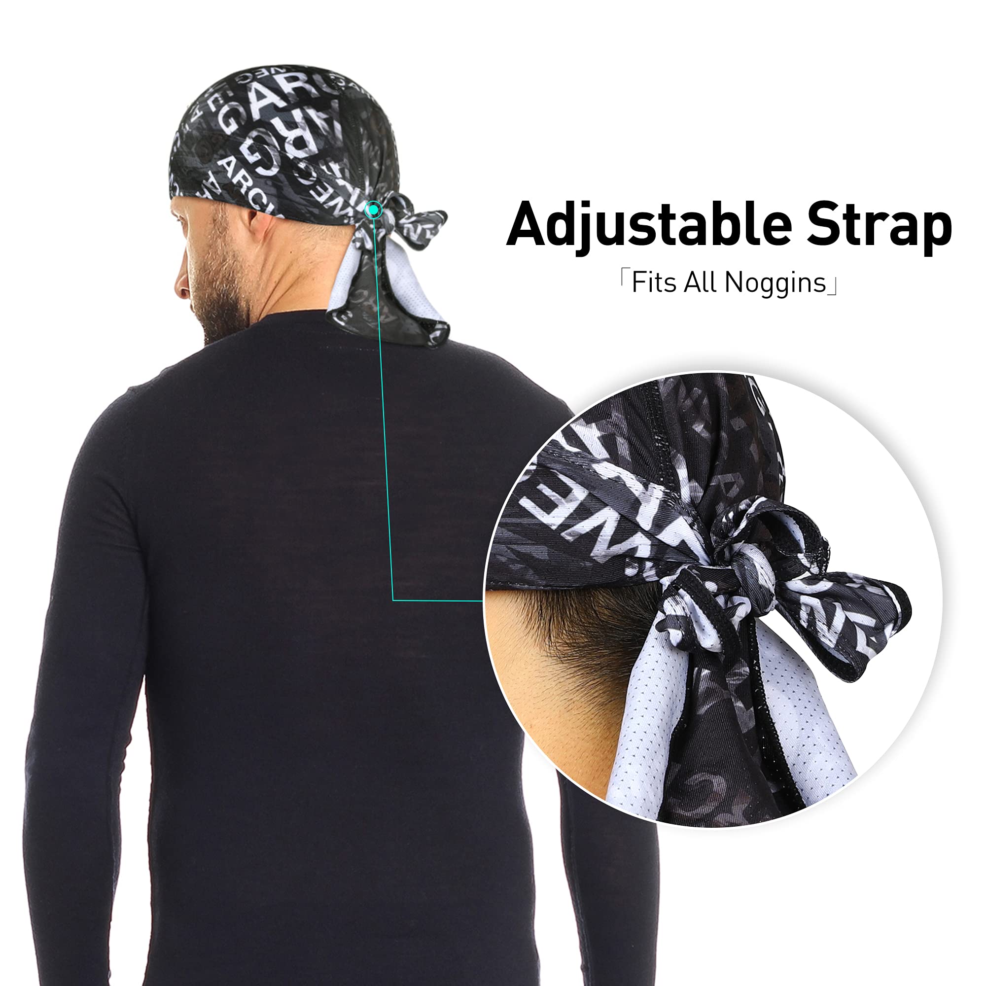 Bandana Ciclismo Traspirante - Berretto Sottocasco, UV Protection, Unisex, Per Sport E Outdoor - Foto 2