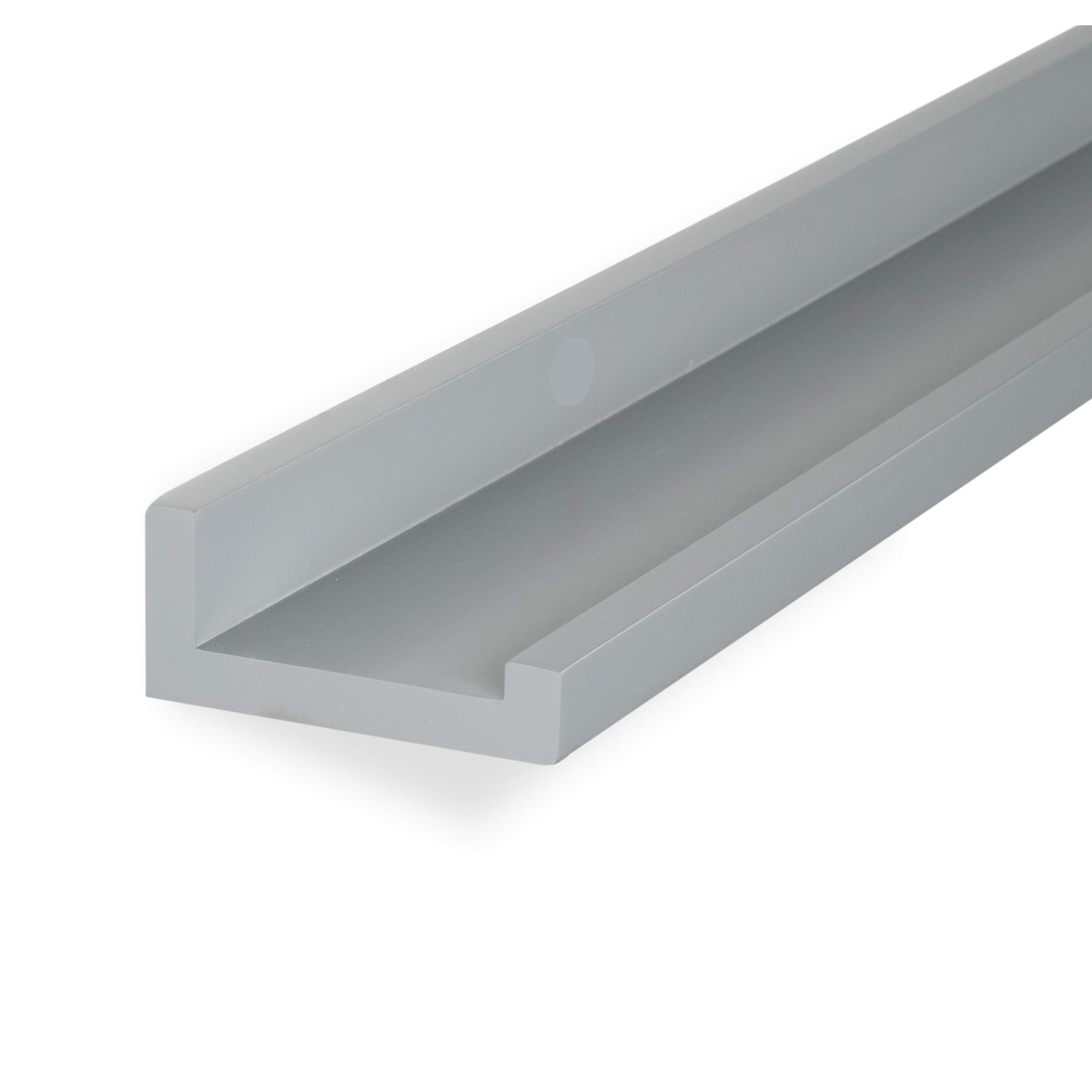 Wallniture Denver 46" Floating Shelves for Wall, Floating Bookshelf for Kids Room, Gray Kids Room Shelves, Wall Bookshelf for Living Room Decor, Nursery Shelves, Picture Ledge Shelf Set of 4