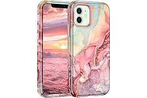 Heavy Duty Marble Case for iPhone 12/12 Pro| Triple Layer Protection