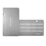 KEYSTONE Crypto Seed Storage, Crypto Metal Wallet, Cold Backup, 24 Words Bitcoin Key Phrase Storage...