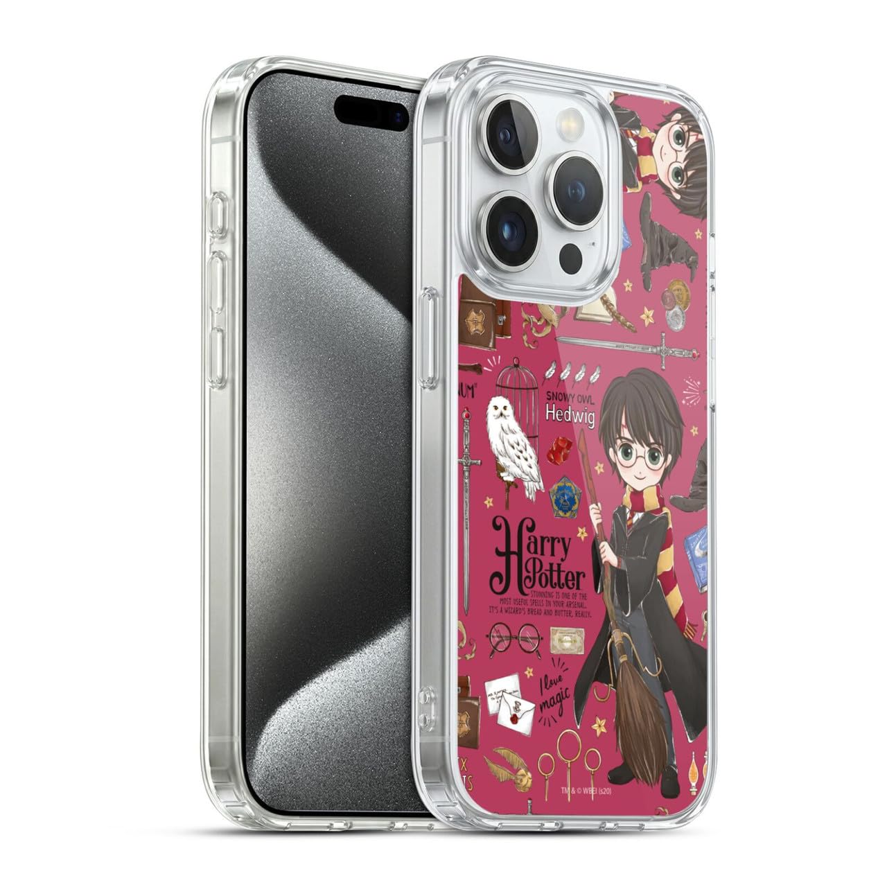 Head Case Designs Licenciado Oficialmente Harry Potter Patrón Luna Reliquias de la Muerte XXXVII Caso Funda de Gel Suave Compatible con Apple iPhone 12 / iPhone 12 Pro — view 144