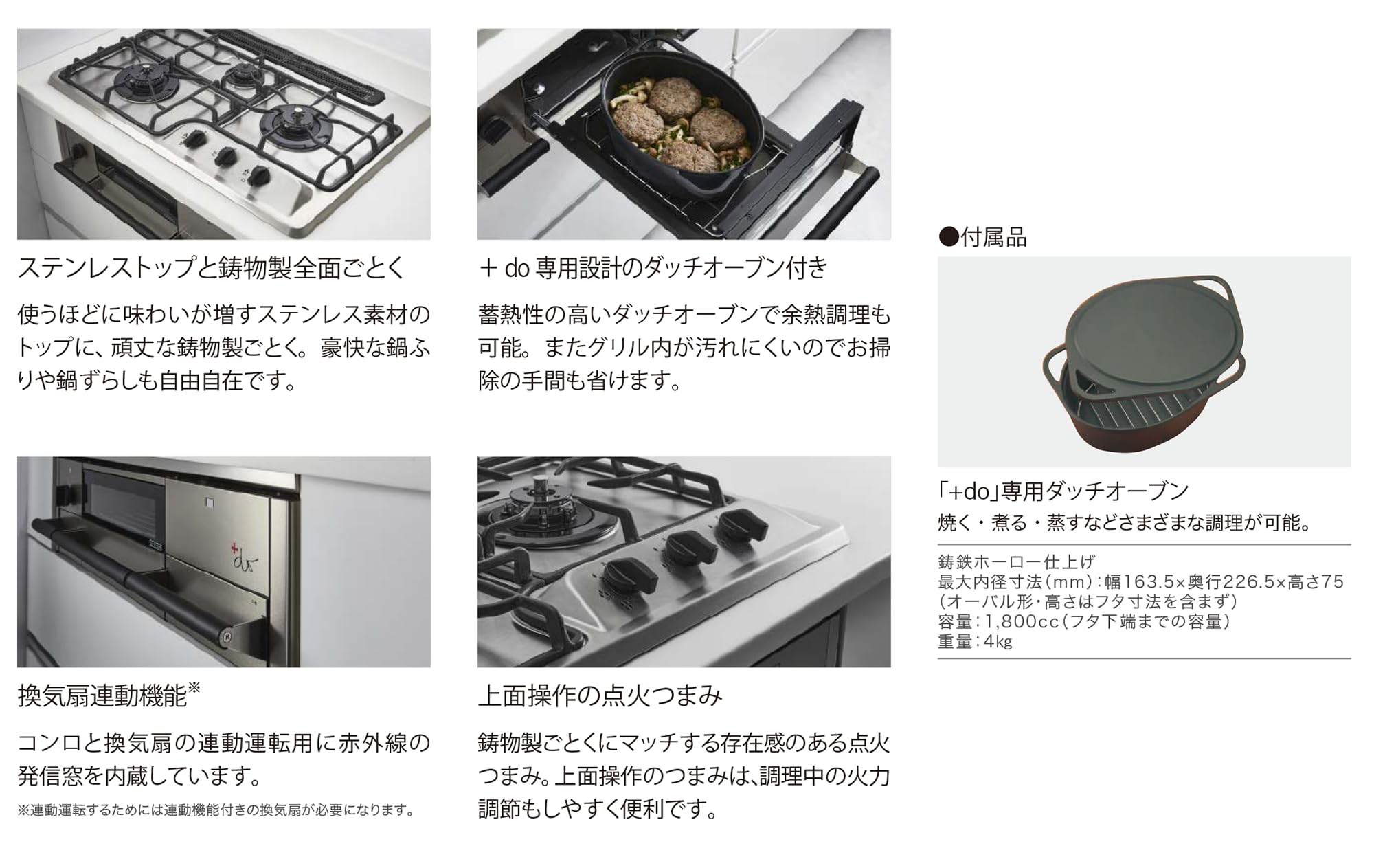 Amazon.co.jp: ノーリツ プラスドゥ PLUS do ビルトインガスコンロ 