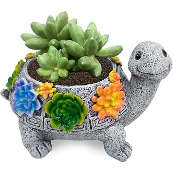 Turtle Decoration Succulent Flower Pot Cute Mini Animal Plant Pot