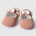 toothless Sweet Bow Baby Shoes Adorable Soft Sole First Walkers for Infants | Skin Friendly & Comfortable Booties | 9-12 Months gallery image