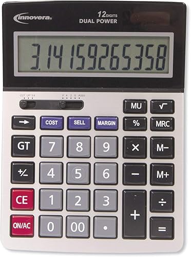 Miniatura 4 de Innovera 15968 Calculadora de analizador de beneficios, doble alimentación, pantalla LCD de 12 dígitos/paquete de 10
