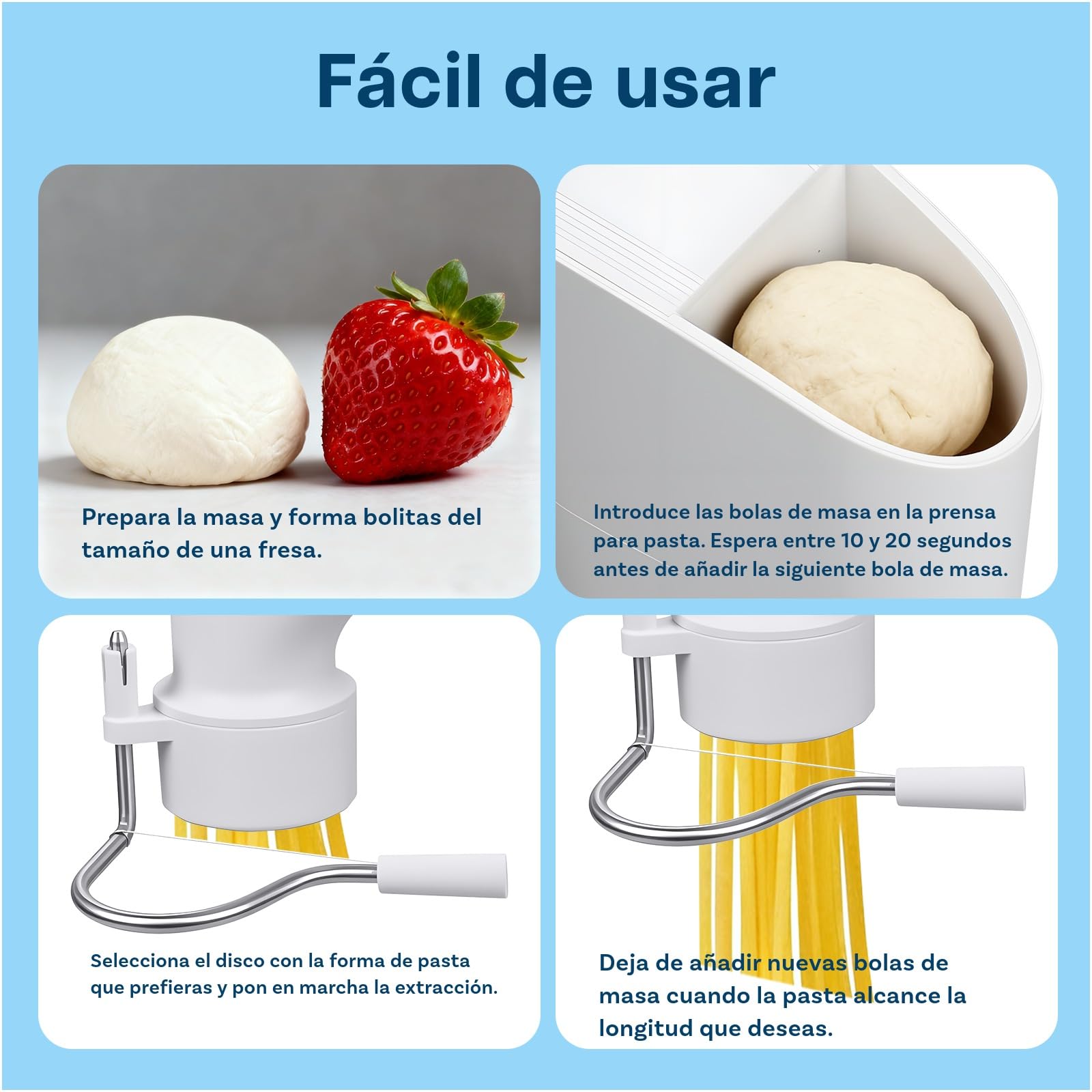 Accesorio Prensa de Pasta para KitchenAid Batidoras de MMOBIEL – Máquina para Hacer Pasta con 7-in-1 Placas Intercambiables para Fusilli, Rigatoni, Espagueti, Bucatini, Fettuccine y Macarrones