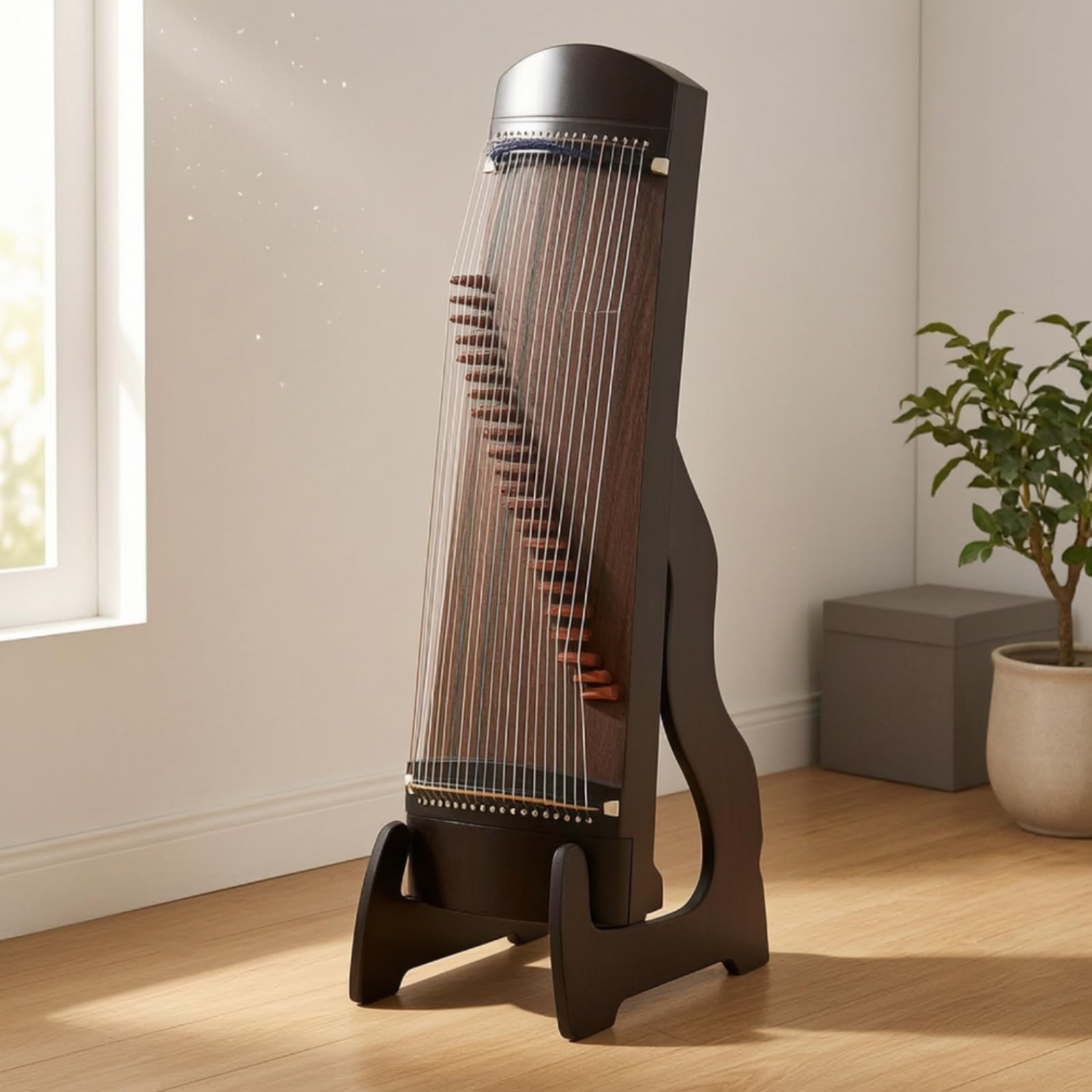Qianly Supporto Salvaspazio Cavalletto Stabilizzante Reggistrumento per Musicisti, Casa, Negozi di Musica , Nero