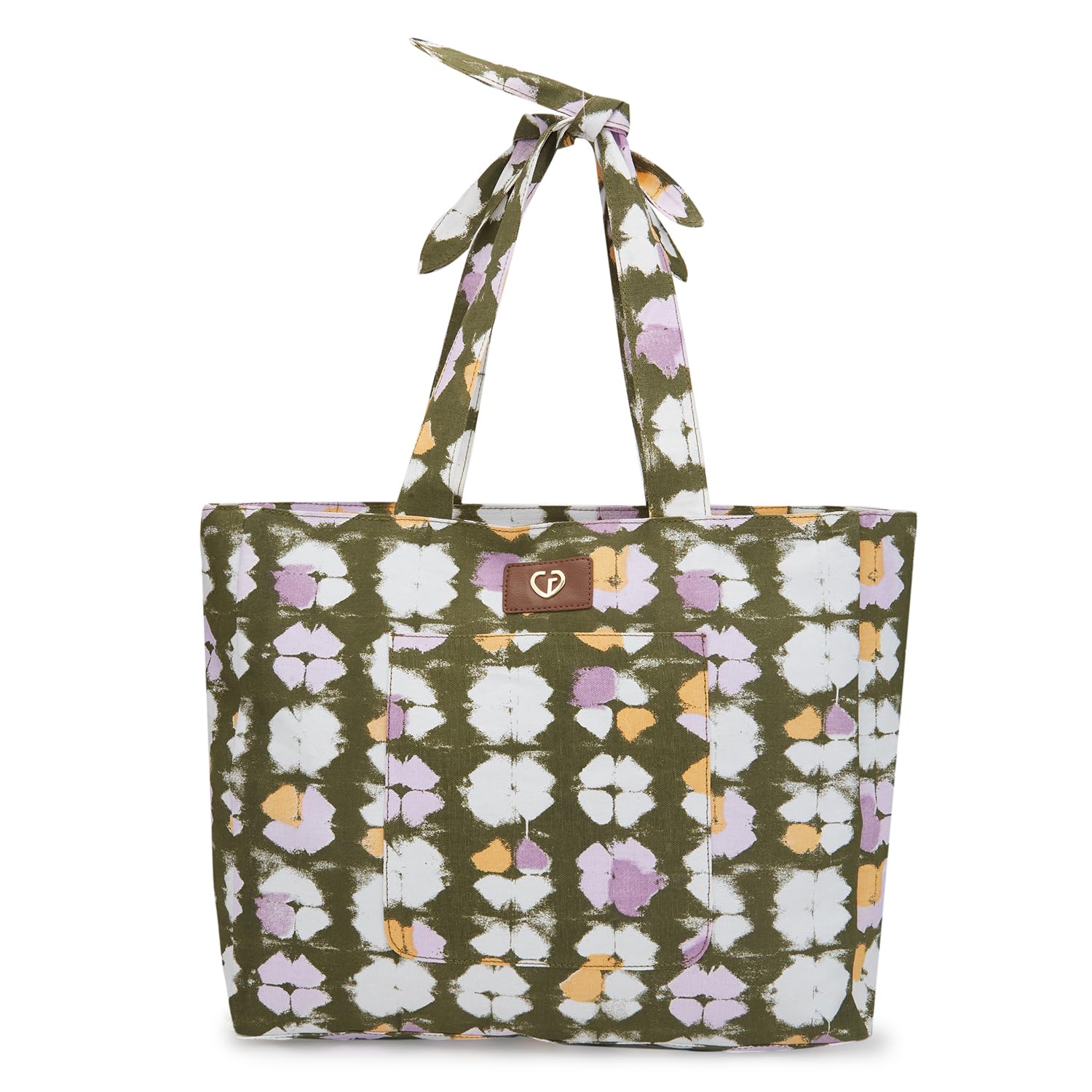 Caprese Womens Faux Leather Printed Pattern Enora Tote Bag (Olive, Large) (B0CCW4X146) Amazon Price History, Amazon Price Tracker