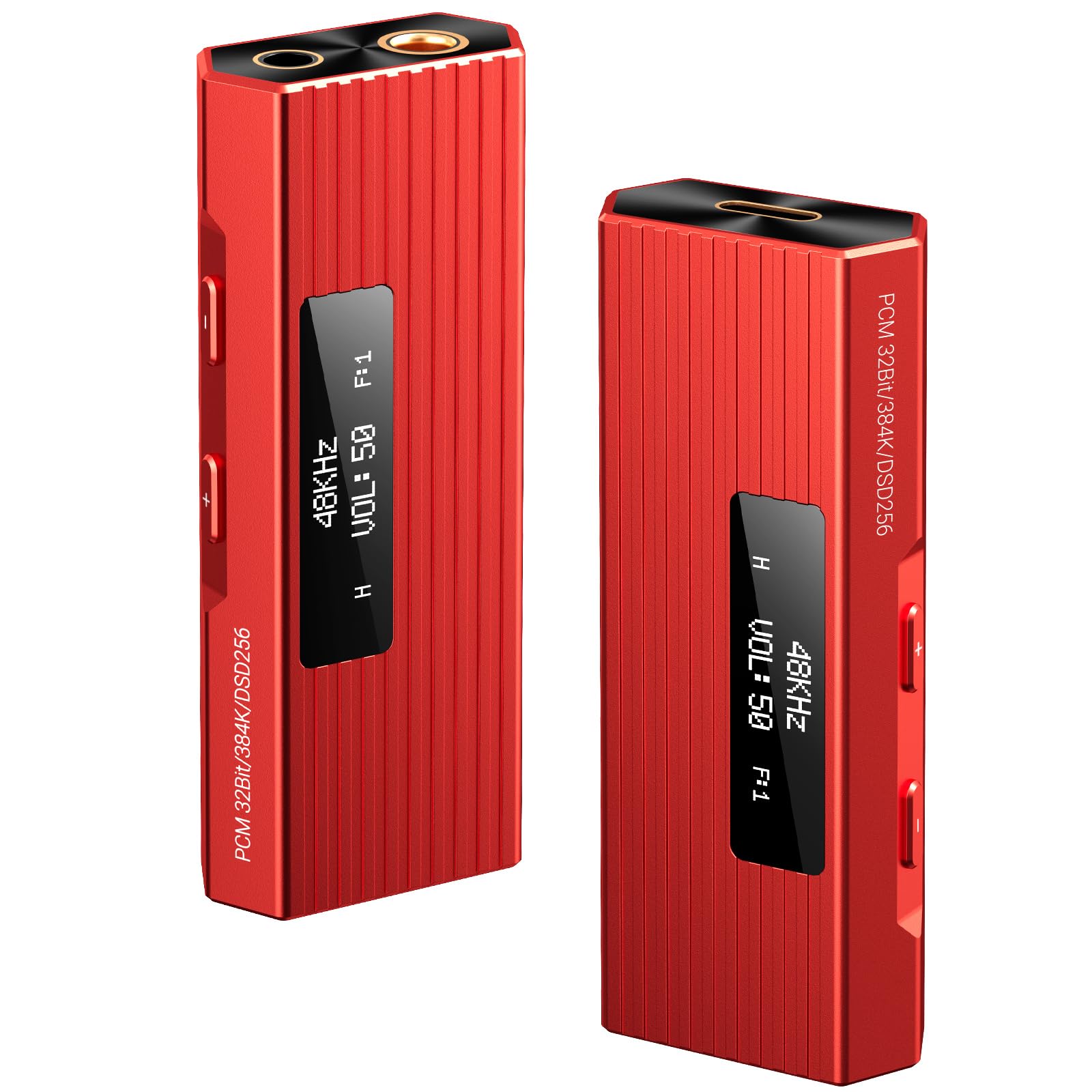joliker Amplificatore per cuffie DAC Hi-Fi portatile USB-C ES9038Q2M, DSD256 PCM 384 kHz 32 bit, bilanciato da 4,4 mm e uscita da 3,5 mm, convertitore digitale-analogico per iPhone 15/16 Android Mac