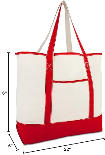 Miniatura 7 de Bolsa de mano de lujo con parte superior abierta de 22 pulgadas con bolsillo exterior