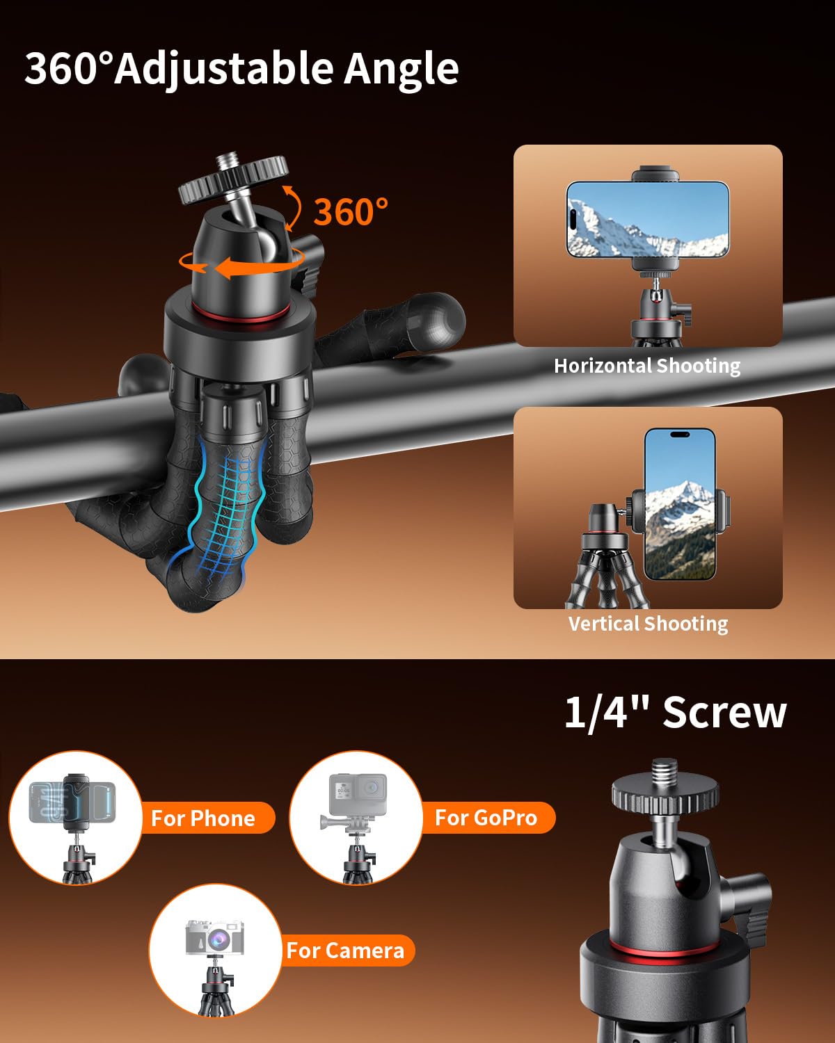 Kit vlogging per iPhone/Android, treppiede flessibile da 9 pollici per iPhone con luce, telecomando wireless e microfono, creatore di contenuti regolabile YouTube Starter Kit per TikTok/Registrazione