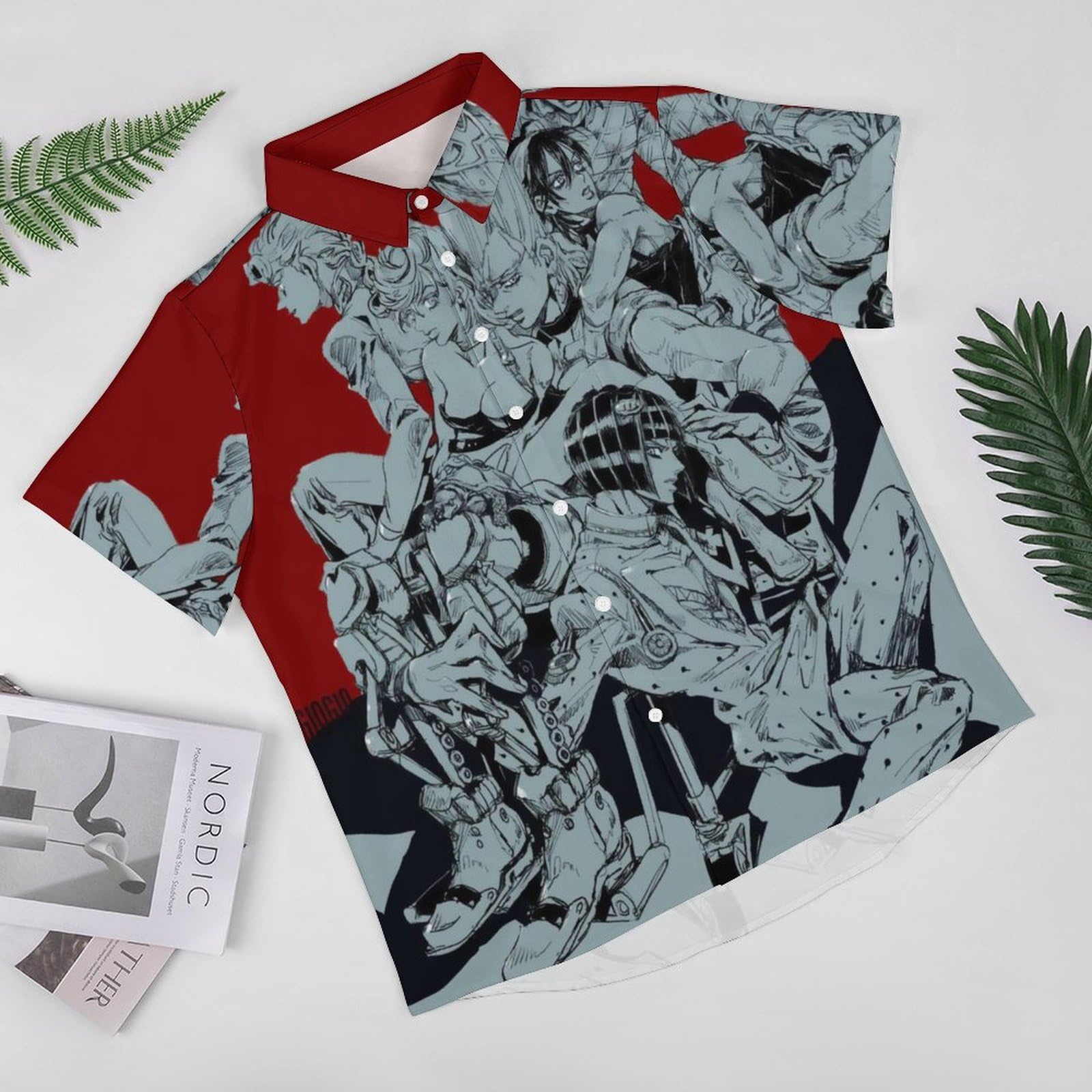 Amazon.co.jp: アロハシャツ メンズ ジョジョの奇妙な冒険 半袖 夏