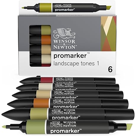 Winsor & Newton ProMarker Landscape Set, 6 Count