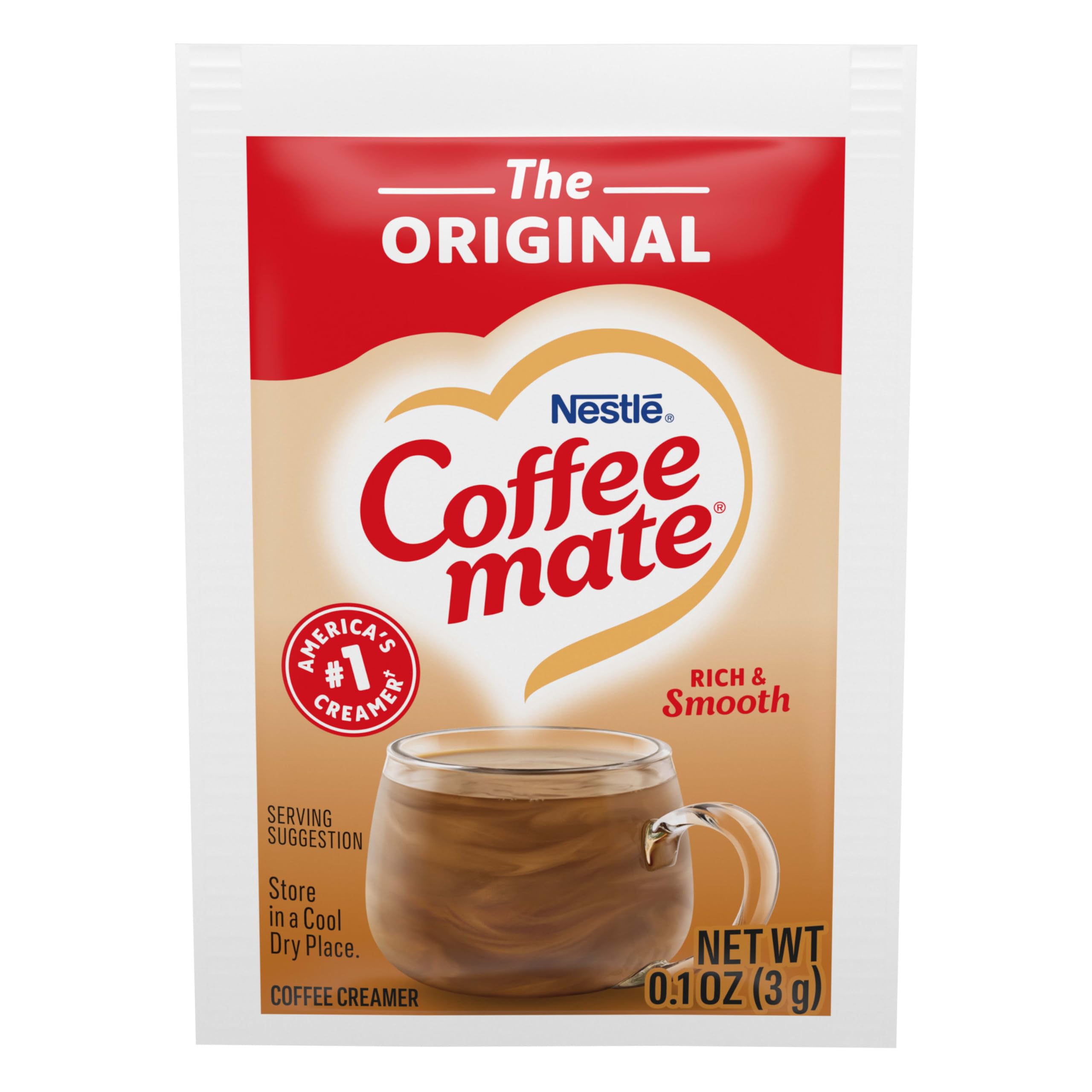 Nestle Coffee mate Coffee Creamer, Original, Non Dairy Powder Creamer Singles Packets, Box of 1000