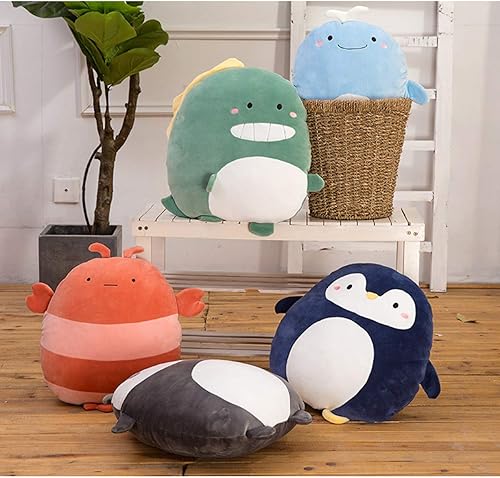 Vista 28 de Almohada de peluche suave para niños, regalo para cumpleaños, San Valentín, Navidad., Ballena, Azul (Sky Blue) Ballena,Panda Negro,Dinosaurio