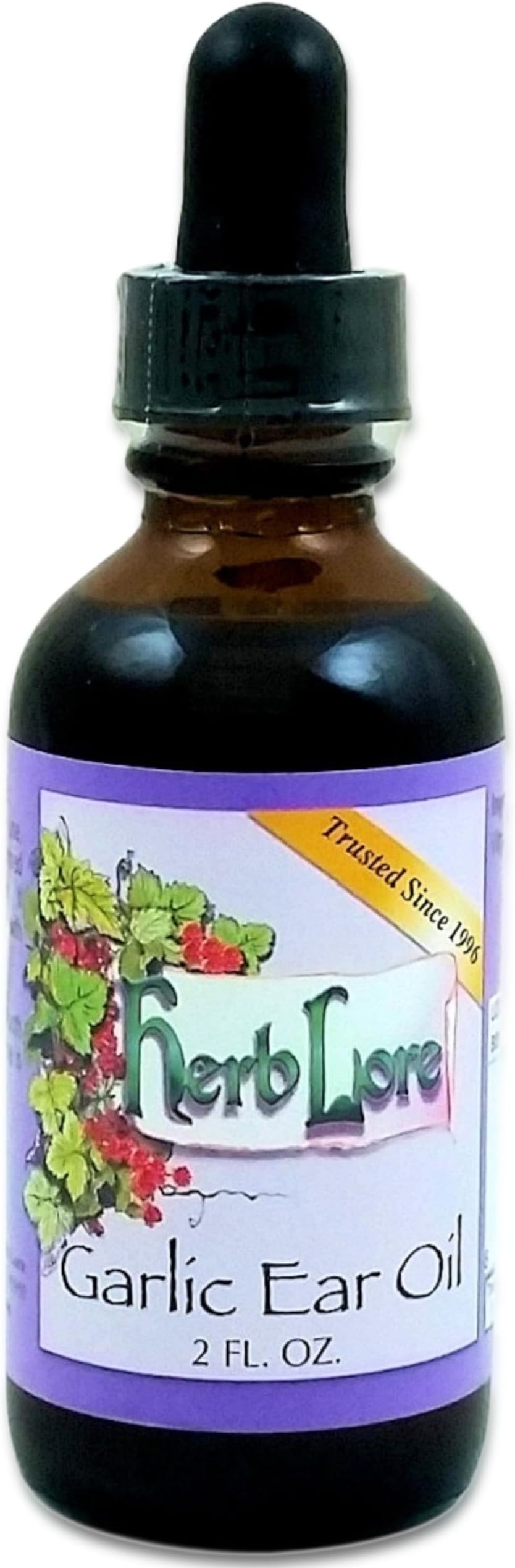 Herb Lore Garlic Oil Ear Drops 2 fl oz Garlic Ear Oil