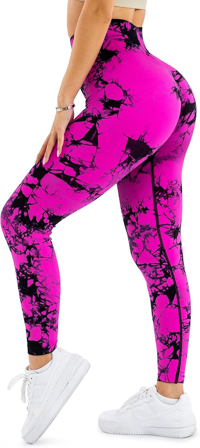 A AGROSTE Women Seamless Workout Leggings with Pockets Scrunch Butt Lifting Gym Leggings High Waisted Yoga Pants - Image 7