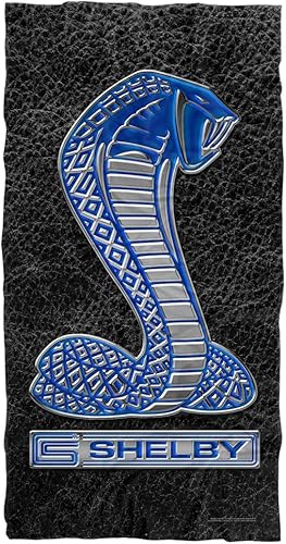 LOGOVISION Shelby Cobra - Toalla de playa, 30 x 60 pulgadas, toalla de playa de metal Cobra