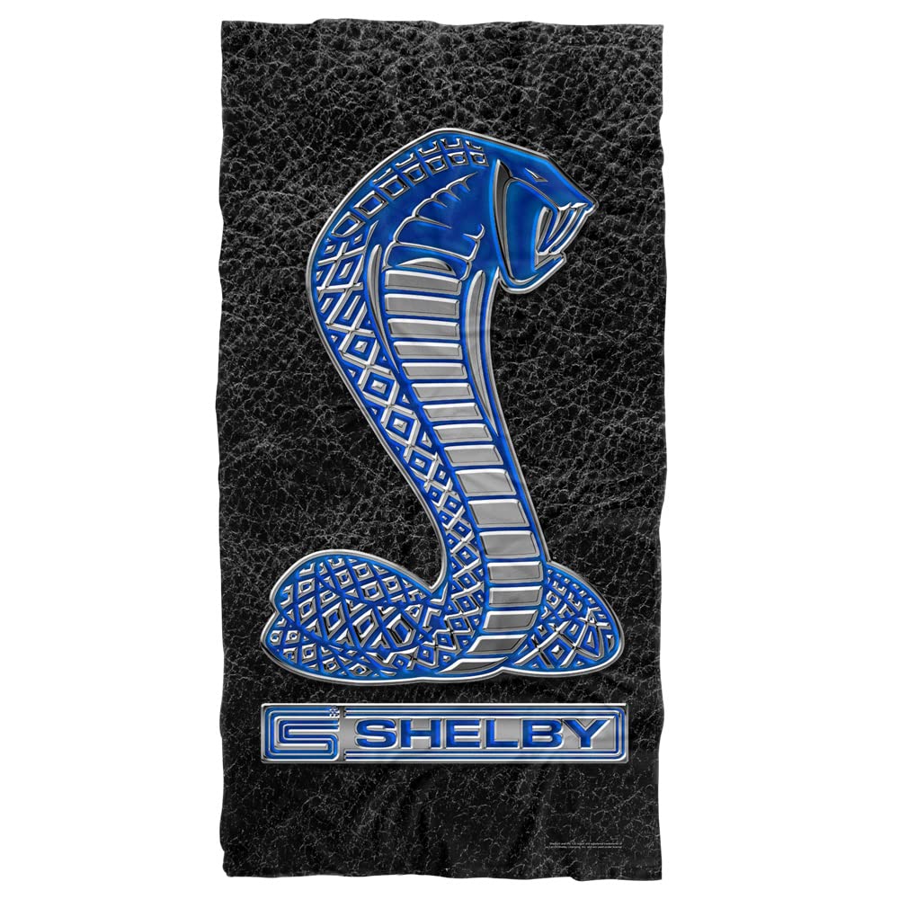 LOGOVISIONLOGOVISION Shelby Cobra Beach Towel, 30"x60" Metal Cobra Beach Towel
