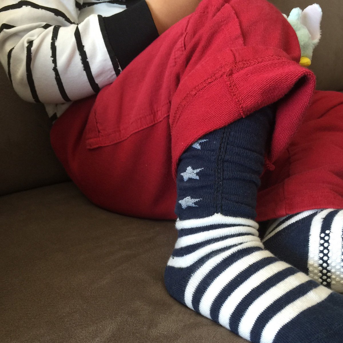 Wrapables Boys Casual Scrunch Socks (Set of 6), Set 1