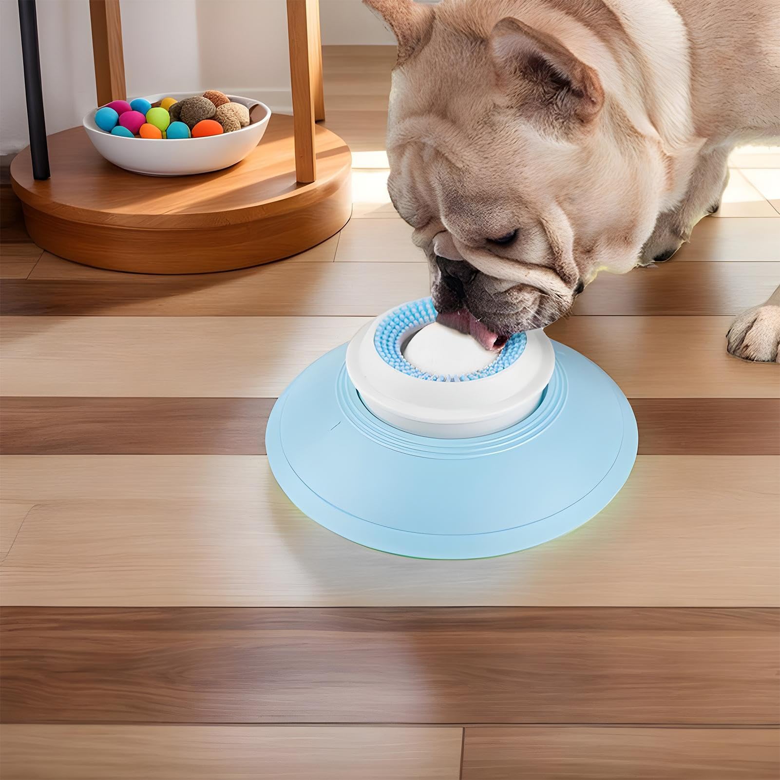 Ciotola Leccagna Per Cani E Gatti - Con Pallina Rotante, Antiscivolo, Per Rallentare L'alimentazione