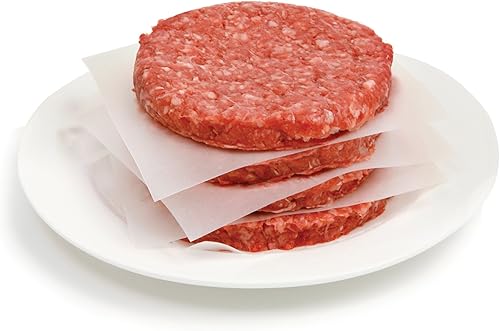 Miniatura 2 de Papel separador cuadrado "Norpro 3404", blanco, de 6″, encerado, ideal para hamburguesas, bistecs o carnes, 250 unidades, S, Blanco