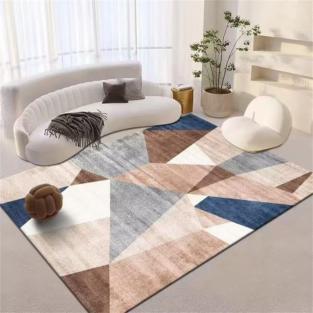Tapis moquette design triangulaire gris idéal pour une chambre de fille