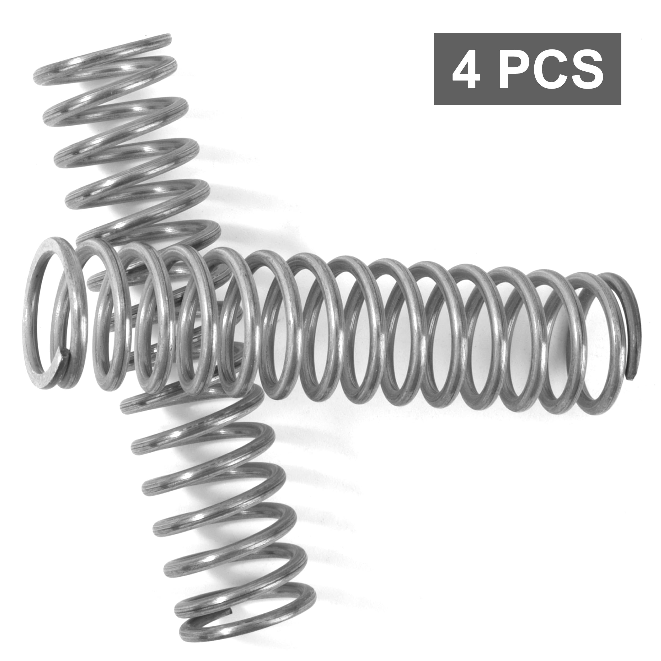 Sprężyny ściskające 80 mm sprężyna ze stali nierdzewnej 304 średnica drutu 2,2 mm średnica zewnętrzna 20 mm siła sprężyny 9,6 kg 4 sztuki