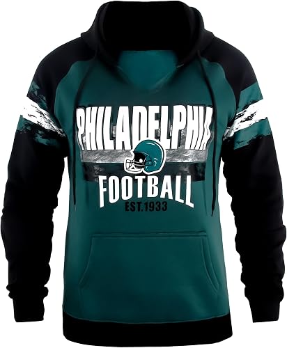 Geneisteck Womens City Classic Football Fans V Neck Soft & Warm Sweatshirt Hoodi