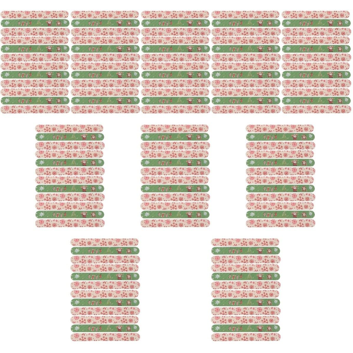 BESPORTBLE 120 Pièces Limes à Ongles de Noël à Grain Fin, Double Face