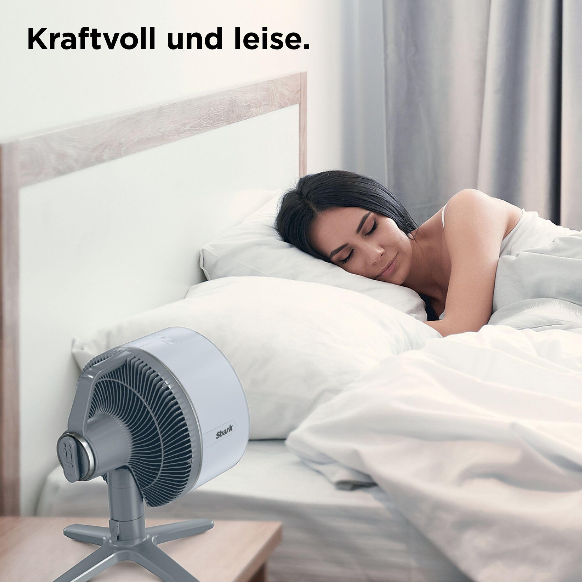 Shark FlexBreeze TableMate Akku-Ventilator, 24h Laufzeit, Hochgeschwindigkeits-Kühlung, 20 m Reichweite, 5 Geschwindigkeiten, Oszillation, Fernbedienung FA150EU