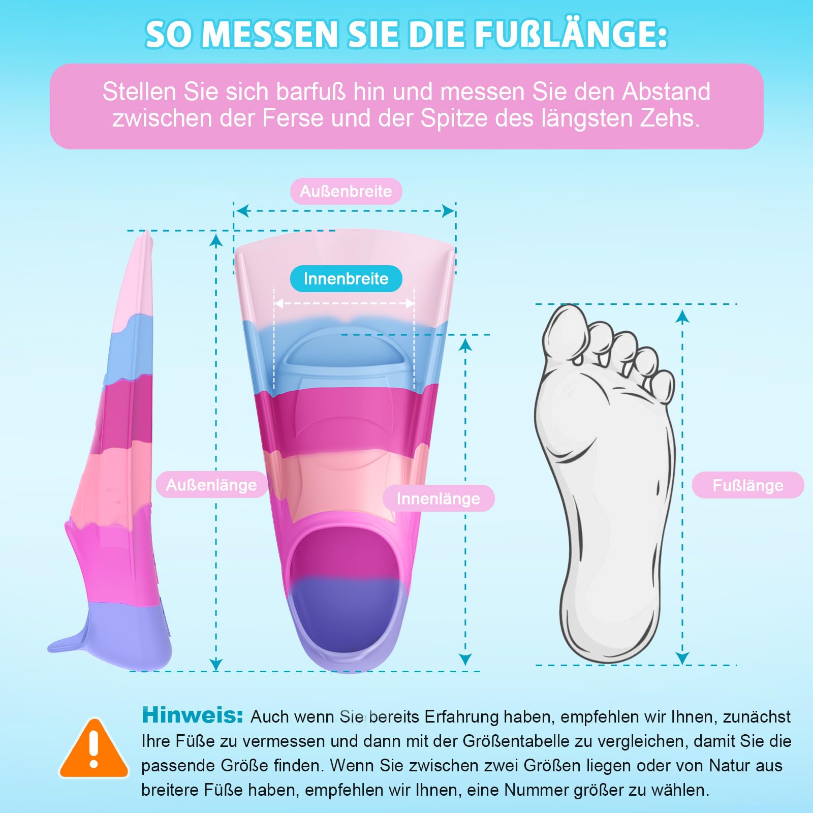QcoQce Schwimmflossen Kinder, 100% Silikon Kinder flossen und Kurzflossen zum Schnorcheln, Tauchen, Training und für den Urlaub, in praktischer Reisegröße mit Netzbeutel für Pool und Strand.