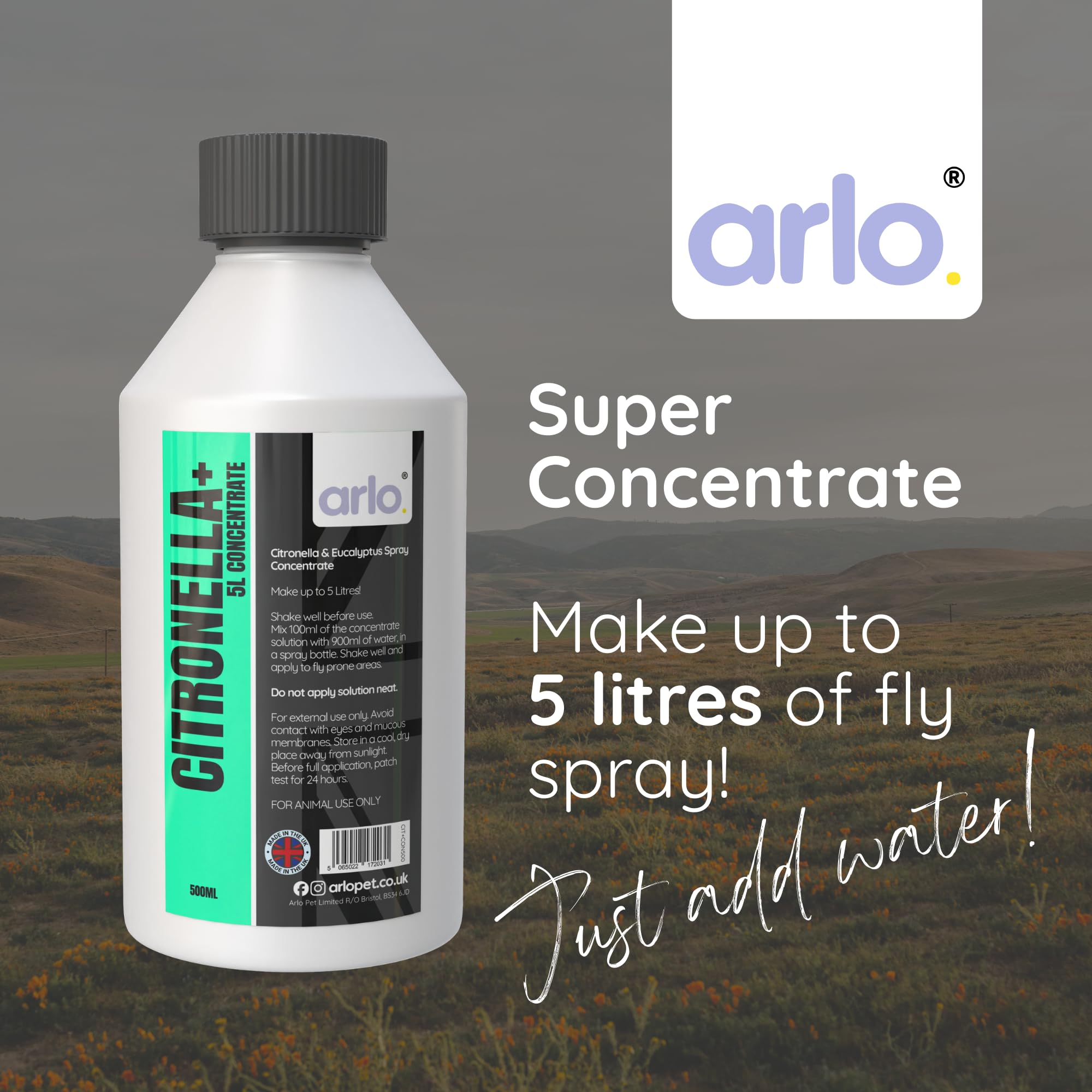 Makes 5L Horse Fly Spray – Citronella+ Concentrate 500ml – Extra - View #2