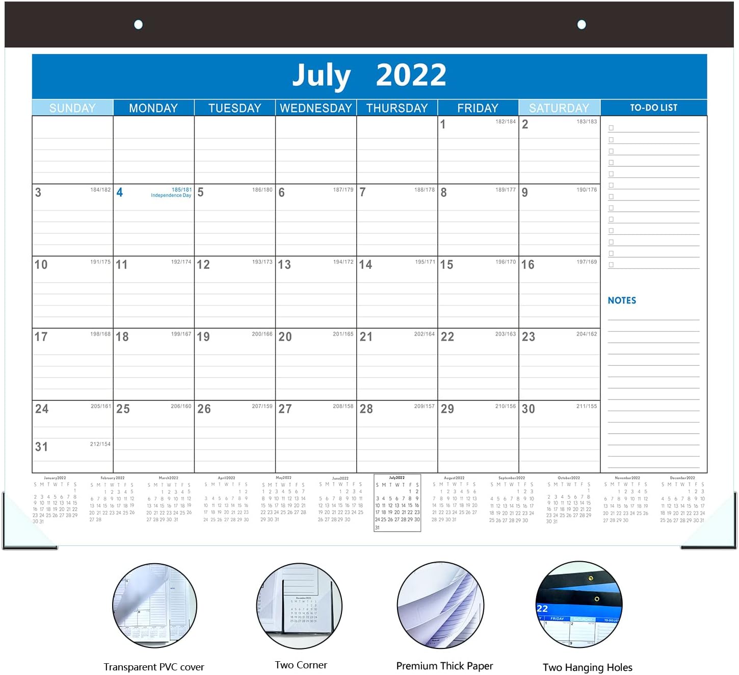 October 2023 Desktop Calendar Amazon.com : Desk Calendar 2022-2023 - 18 Monthly Large Desk/Wall Calendar  July 2022- December 2023 , 17" X 12", Academic Desk Calendars , With  Transparent Pvc Cover & Corner Protectors : Office Products