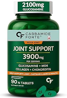 Glucosamine Chondroitin MSM - Joint Support Supplements | Joint Support, with Glucosamine Chondroitin, 3900mg Per Serving | MSM supplement for men & women – 90 Tablets