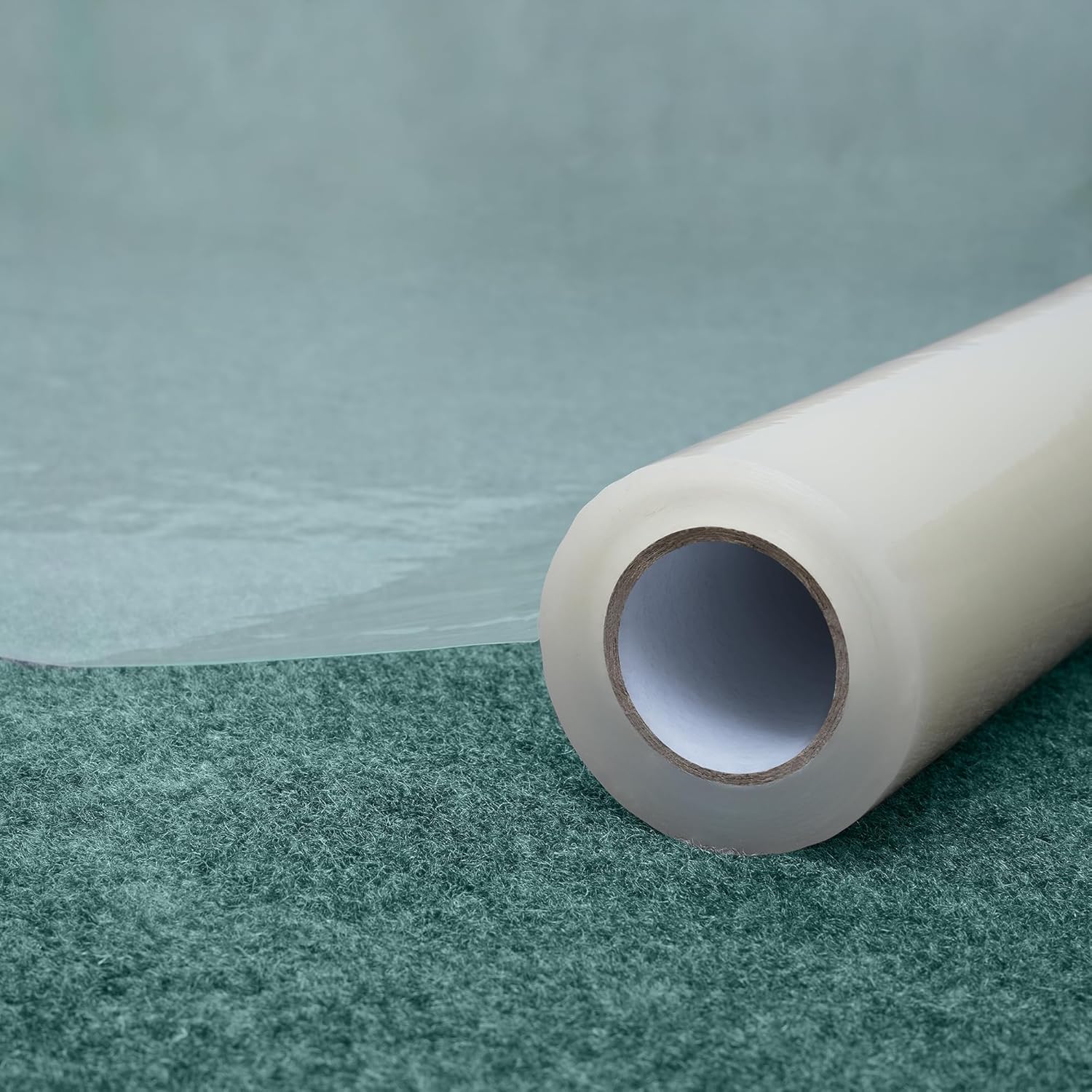 Winsome Clear Carpet Protector Single Roll 100 Meter x 60cm | 60 Micron Carpet Protection Film | Tackles Dust, Paint Spill & Foot Traffic | Plastic Dust Sheet for Decorating | Best for Low-Pile Carpet
