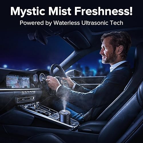 Miniatura 3 de Ceeniu Ambientadores inteligentes para automóvil, ambientadores de automóvil de larga duración, sin fugas, difusor de automóvil portátil con carga