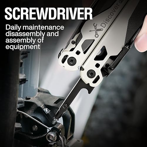 Miniatura 5 de MIAOKE Multitool 23 en 1 con caja de regalo premium, destornilladores, destornilladores, abridor de botellas, alicates para camping, accesorios