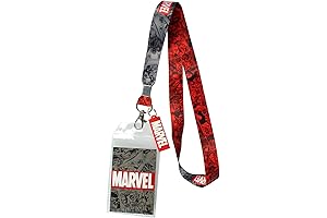 Marvel ID Badge Holder and Lanyard featuring Rubber Charm Pendant