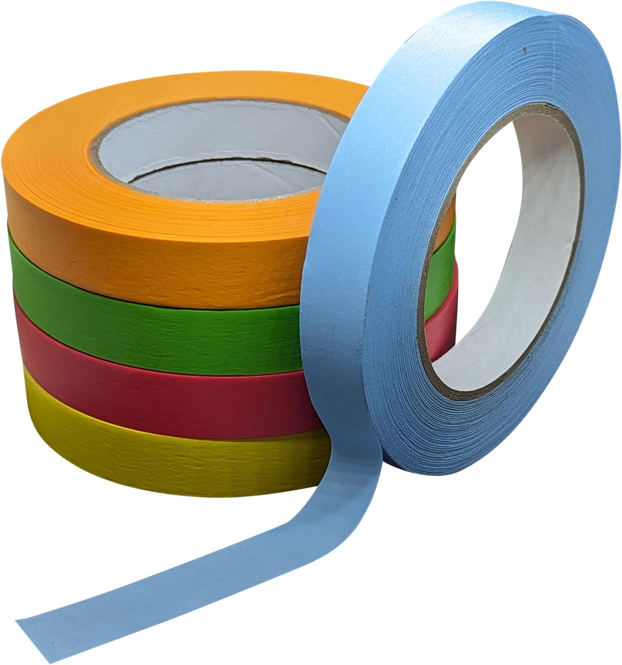 Bartovation Lab Labeling Tape Variety Pack, 2160 Inches Long x 3/4 Inch Width, 3 Inch Diameter Core [5 Rolls of Assorted Colors] for Color Coding and Marking