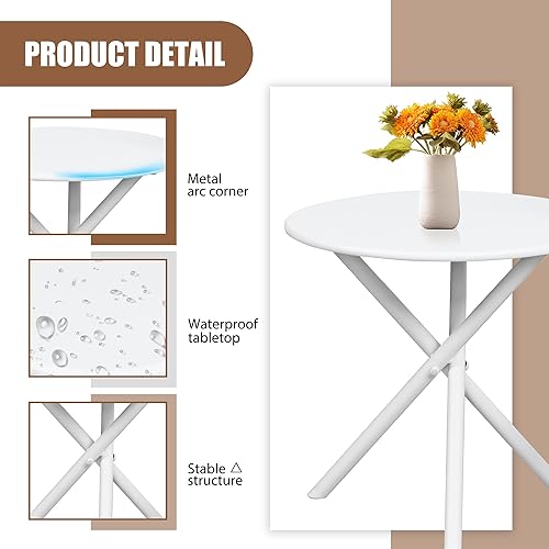 Miniatura 5 de Shintenchi Juego de 3 piezas de bistró mecedoras para exteriores, muebles pequeños de tela de textileno, sillas mecedoras de porche delantero, juego