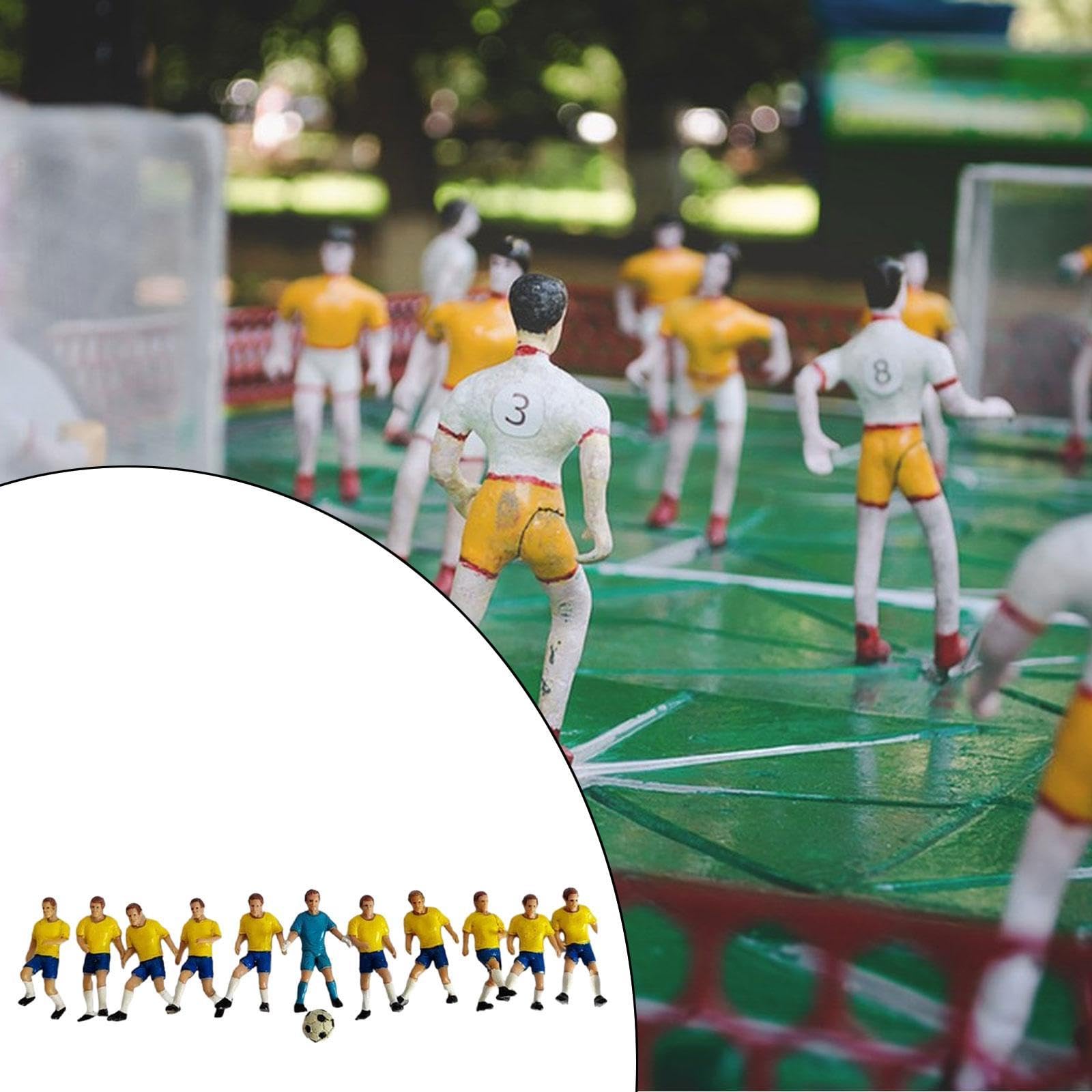 Amazon.co.jp: PEWETE 11ピース/個ミニチュアフットボール選手の