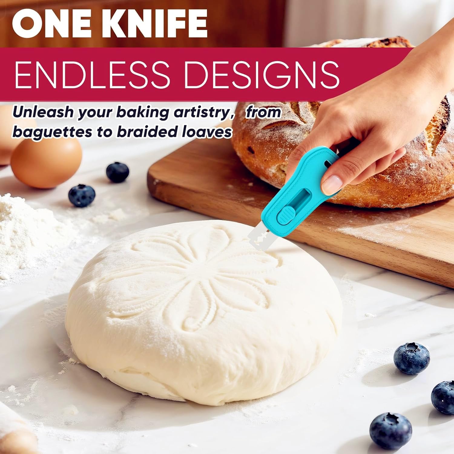 Sourdough Scoring Tool - Bread Lame with Magnetic Storage -6 Sourdough Scoring Tool - Bread Lame with Magnetic Storage -6