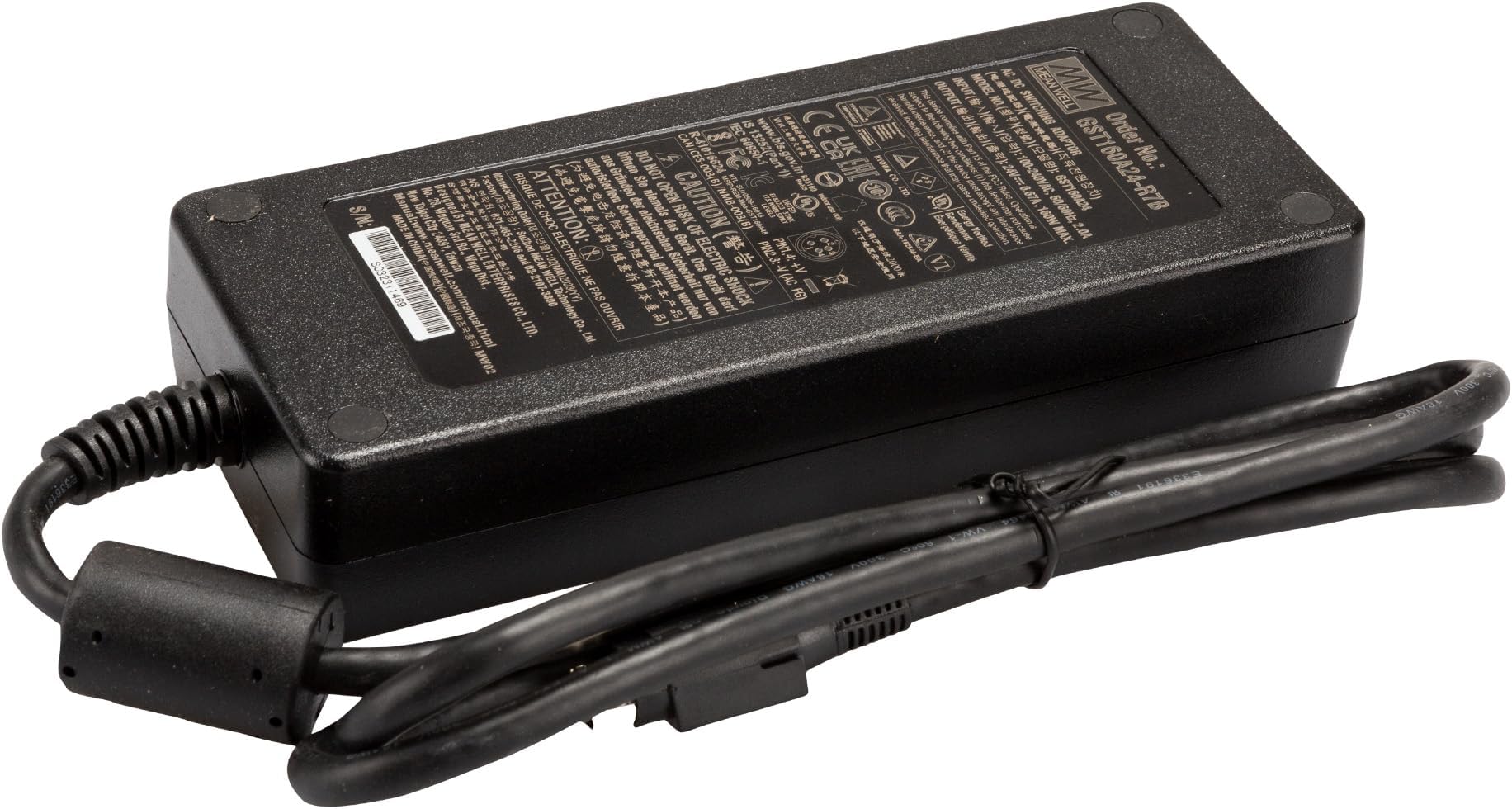 MEAN WELLGST160A24-R7B Desktop Power Supply, Fixed Voltage 24 V/DC 6.67A 160W