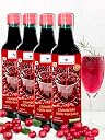 TRUEDREAMALL Cranberry Juice- Pure Quality, Unsweetened, Pure & Organic Sugar free (750 ml Concentrated) Pack of 4 gallery image