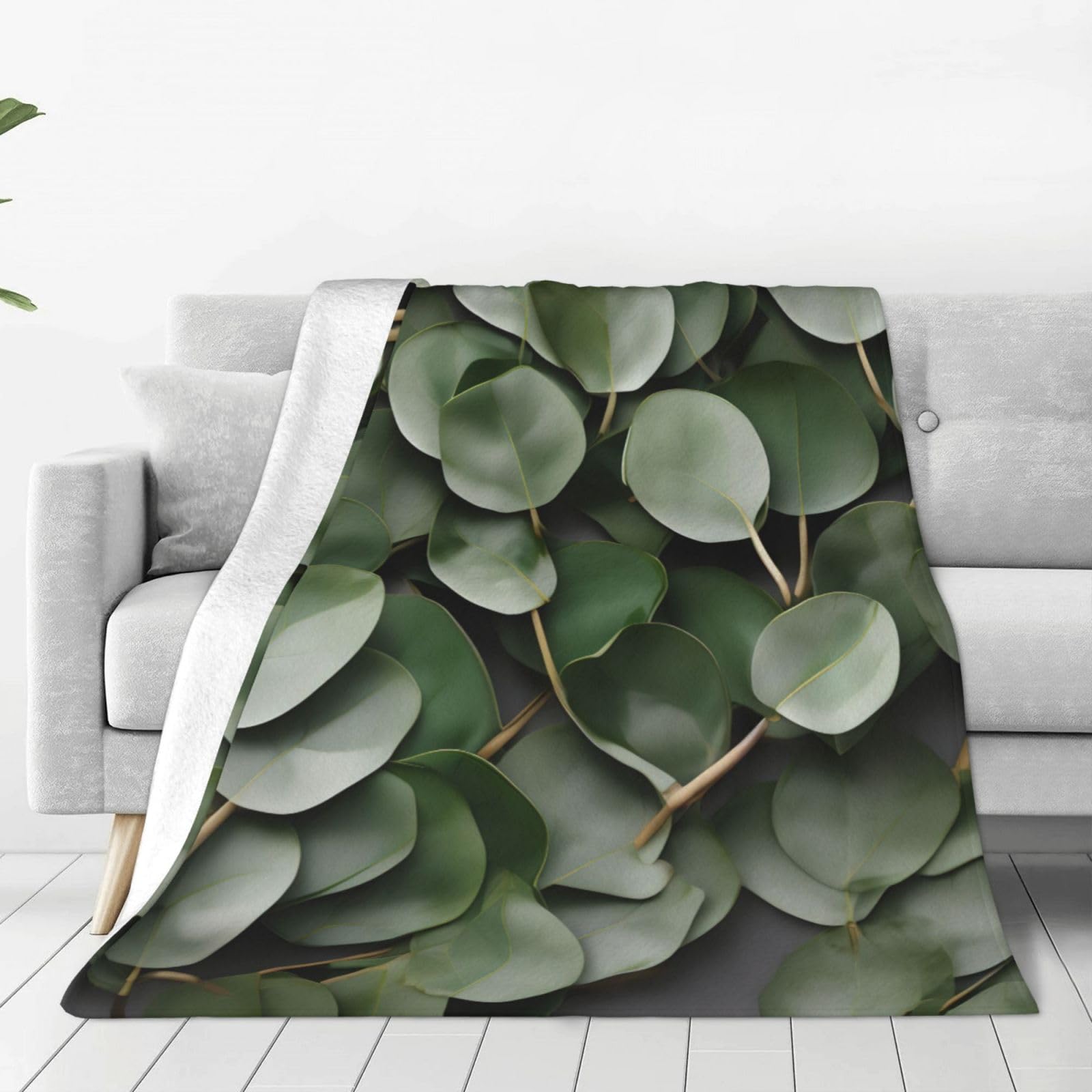 Couverture polaire chaude eucalyptus pour ne plus avoir froid au lit ou au canapé
