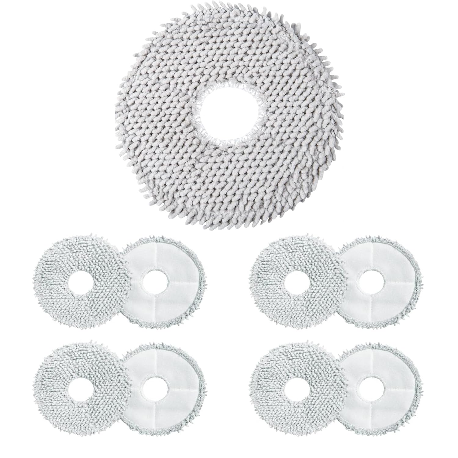 MYAYD Confezione da 8 panni di ricambio per robot aspirapolvere Xiaomi X10+/X20+ e Dreame L10s Ultra/L10 Ultra/L20 Ultra/L10s Pro Ultra Heat/X40 Ultra