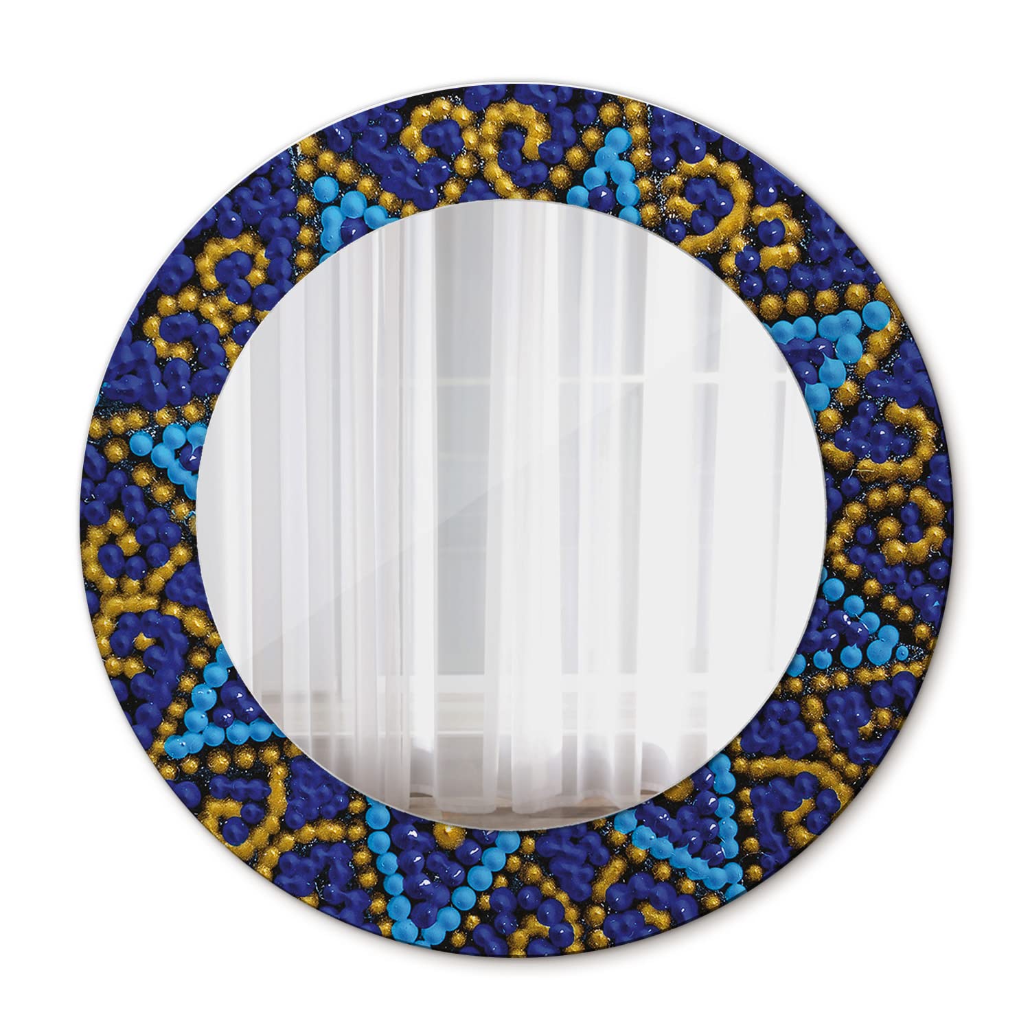 Miroir salle de bains rond Tulup 50 cm verre intérieur maquillage femme