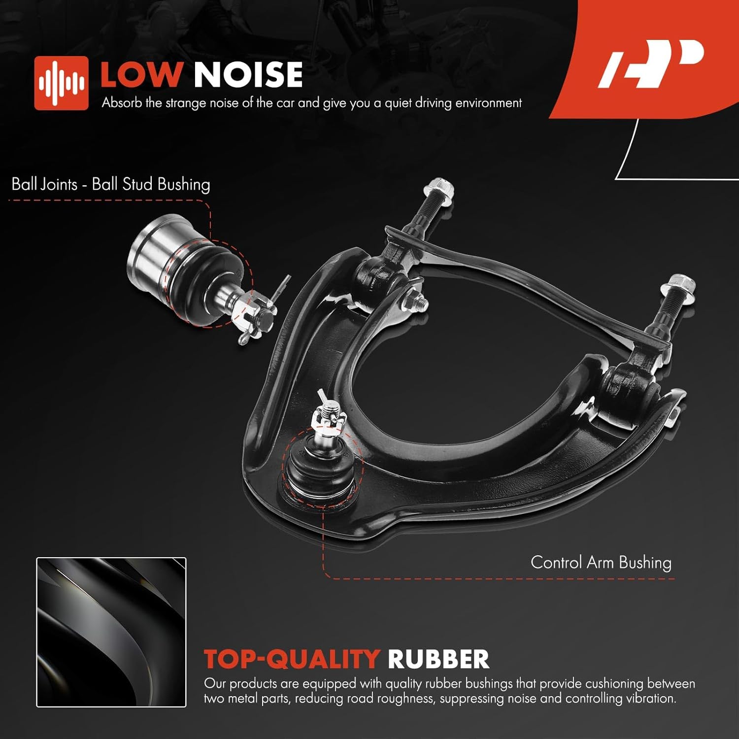 A-Premium 4Pcs Front Suspension Kit, Upper Control Arm, Lower Ball Joint, Compatible with Honda Civic 1988 1989 1990 1991