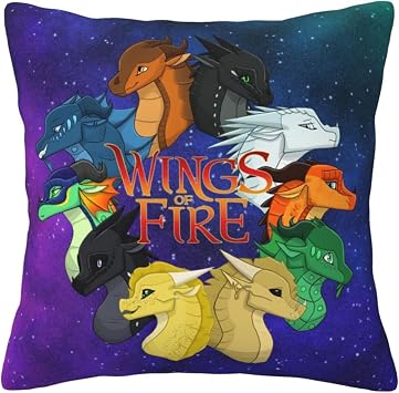 Wings-of-Fire Throw Pillow Covers 20"X20" Decorative Soft Pillowcases Home Decor Living Room Cushion Cases for Bed Couch Car
